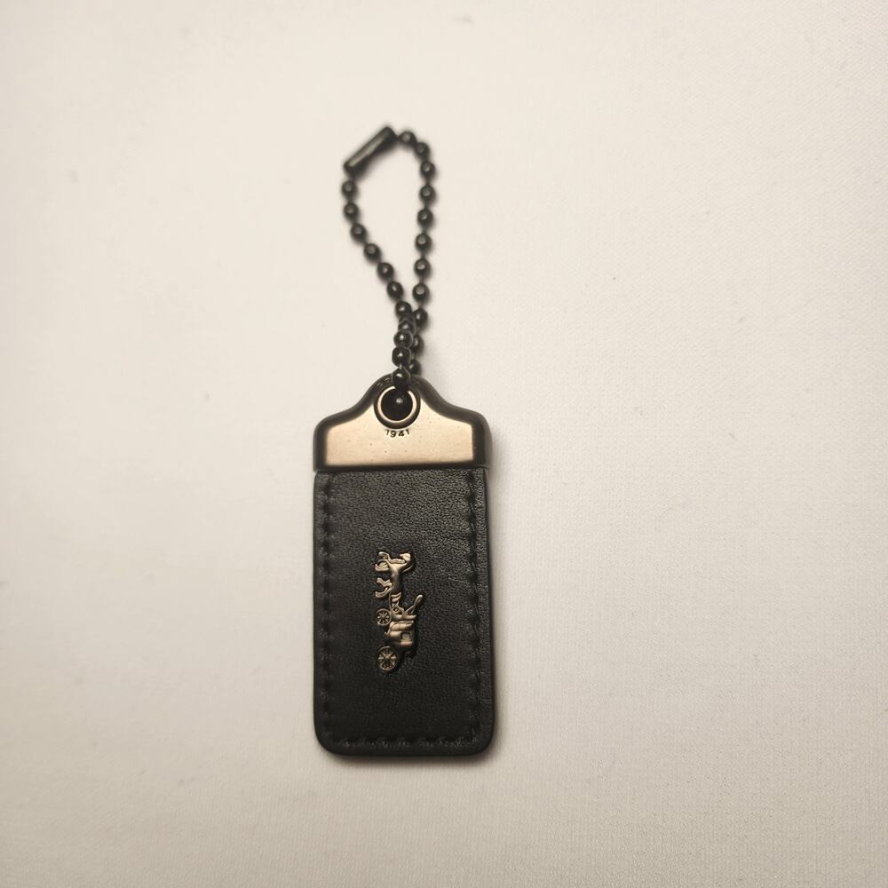 Coach 1941 Horse Carriage Hang Tag Bag Charm - Gunmet… - Gem